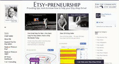 Desktop Screenshot of etsy-preneurship.com