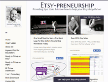 Tablet Screenshot of etsy-preneurship.com